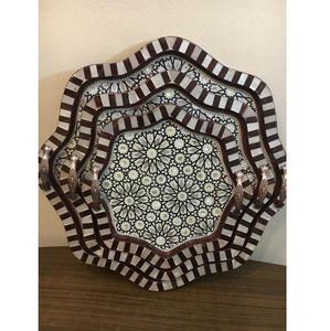 ถาดเสิร์ฟไม้ถูพื้นทำด้วยมือไม่เหมือนใครพร้อมพื้นผิวมันวาวเหมาะสำหรับการตกแต่งและโอกาสในการให้เป็นของขวัญทุกวัน - Product Image 4