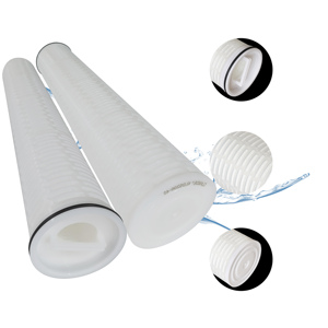 Élément filtrant à grand débit pour usine, cartouche filtrante plissée haute performance pour remplacement - Product Image 1