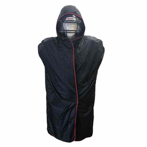 Cape de ligne de touche de football américain personnalisée imprimée par sublimation veste longue imperméable, chaude et coupe-vent avec logo de l'équipe et intérieur - Product Image 1