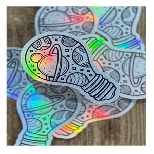 Autocollant décoratif en vinyle PVC estampé d'or holographique sérigraphie imprimée UV finition offset pour les décorations de surface de vacances - Product Image 2