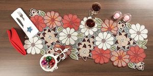 พรมปูรองจานผ้าปูรองจานผ้าปูรองจานผ้าปูรองจานแฟนซีตกแต่งงานคริสต์มาสทำมือสำหรับงานแต่งงาน - Product Image 2