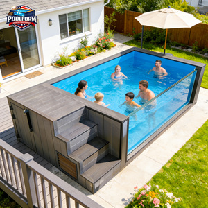 <b>Small</b> Size Portable Family Swimming Pool Above Ground for Compact Backyard prefabricated swimming pool - Product Image 4