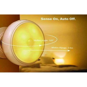 Luce notturna a LED, bianco freddo, con sensore di movimento, magnetico, rimovibile, articolato, ricaricabile USB, alimentato a batteria - Product Image 2