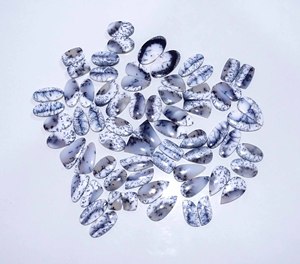 โอปอลคู่อัญมณีทรงหลังเบี้ย Dendrite ธรรมชาติอัญมณีหลวมทั้งหมดผสมรูปร่างและขนาด Dendrite โอปอลคู่อัญมณีสำหรับใช้ทำเครื่องประดับ - Product Image 3