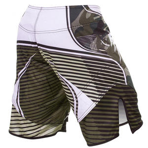 กางเกงขาสั้น MMA พิมพ์ลายซับลิเมชันสำหรับผู้ชายกางเกงขาสั้นสำหรับฝึกศิลปะการต่อสู้ระบายอากาศ - Product Image 3