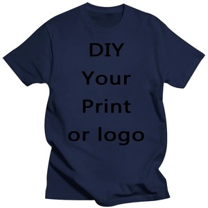 100% algodón personalizado impreso ocio camiseta DIY tu como foto o logotipo camiseta moda personalizada hombres Tops camiseta - Product Image 6
