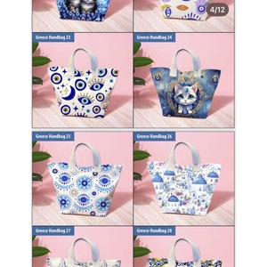 Printed Bohemian Women's Canvas <b>Handbag</b> for Shopping - Product Image 6