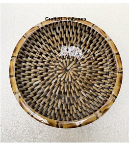 Tazón para Servir Hecho a Mano de Madera de Acacia con Acabado Esmaltado, Diseño Moderno, Ecológico, para Fiestas, Utensilios de Cocina Libres de Plomo - Product Image 6
