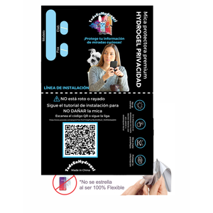 Pellicola protettiva per MOTO EDGE 30 ULTRA Privacy anti-spia Premium idrogel effetto carta / Non in vetro - Product Image 2