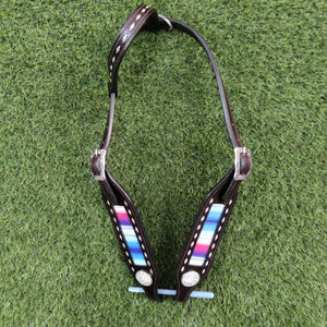 Motif floral peint en cuir de qualité supérieure torsadé à la main collier de poitrine rênes équipement pour chevaux accessoires pour chevaux - Product Image 2