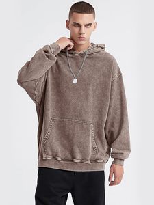 2025 hommes décontracté mode Joker Sublimation pull à capuche meilleure qualité drôle surdimensionné respirant conception solide motif OEM - Product Image 2