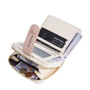 Baellerry กระเป๋าใส่บัตรหลายช่องสำหรับผู้หญิง, กระเป๋าเงินทรงสั้นแฟชั่นหนัง PU กระเป๋าคลัทช์สำหรับผู้หญิงกระเป๋าใส่บัตรกันน้ำลายหมีตัวน้อยของผู้หญิง - Product Image 5