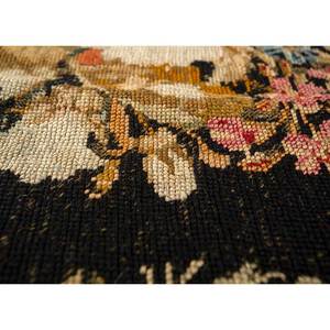 Pechino Grey <b>Black</b> Hand Knotted Wool <b>Rugs</b> Floral Abstract Pattern Classic Style for Home for Living Hallway for Teens-Paem-742 - Product Image 3