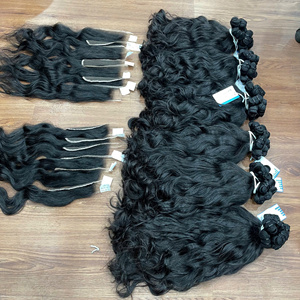 Extensiones de cabello ondulado vietnamita al por mayor, extensiones de cabello humano ondulado natural en stock, paquetes de cabello crudo, envío directo - Product Image 2