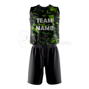 Uniforme de volleyball professionnel Ensemble de maillots et shorts d'équipe durables Uniforme de volleyball de vêtements de sport personnalisable - Product Image 1