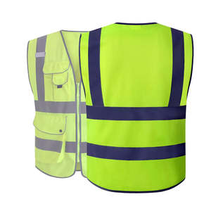 High Quality Unisex Reflective <b>Safety</b> Vest for Outdoor Construction Work Customizable Color & Logo - Product Image 5