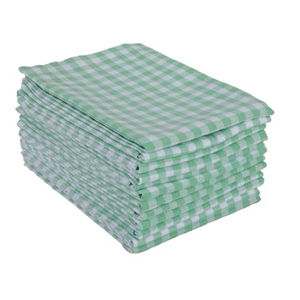 Juego de 6 toallas a rayas de algodón reciclado desechables de secado rápido personalizables para Golf y cuidado del coche - Product Image 1