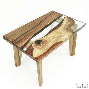 Meubles de décoration d'intérieur époxy Fabricant direct Table époxy en résine faite à la main Bois et résine avec personnalisation pour logo de forme - Product Image 6