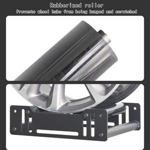 Présentoir de pneus réglable à 360 ° Support de moyeu de roue Présentoir de jante de roue rotative Support de stockage de pneus pour voiture, <span class=keywords><strong>moto</strong></span>, camion - Product Image 3