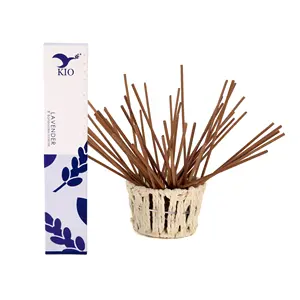 Blissful Home Aroma 3 mm runde duftende Bambus-Lavender-Räucherstäbchen verfügbar für Großexport aus Indien