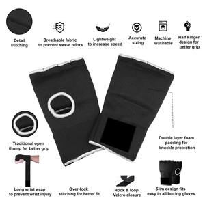 Guantes de Boxeo con Gel Interior para Golpear, Protector de Puños Acolchado de Neopreno, Vendajes Debajo de las Guantes, Soporte de Muñeca de 1 Metro de Largo - Product Image 6