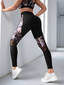 Mallas de Yoga de retazos hechas a medida, ropa de entrenamiento para gimnasio, ropa de Yoga a la moda, mallas para mujer - Product Image 4