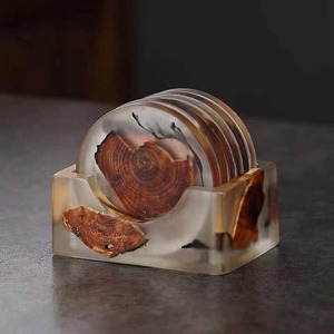 High Quality Decorative Resin and <b>Bamboo</b> Coaster Resin Coaster for World Craft Impex - Product Image 1