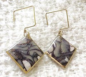 Pendientes de Resina Acrílica al por Mayor, Pendientes de Plástico Transparente de Moda, Multicolores, con Forma de Gota de Agua - Product Image 6