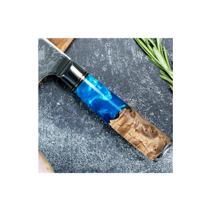 8 Inch Wood and Resin <b>Knife</b> <b>Kitchen</b> <b>Knives</b> Colorful Resin Wood Handle for Restaurants Use at Best Price - Product Image 5