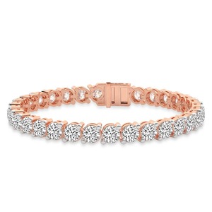 Bracelet tennis intemporel en diamants de laboratoire ronds 2 carats (2 ct) couleur F-G pureté VS 78 diamants Or massif 14K Collection Classique Quotidienne - Product Image 2