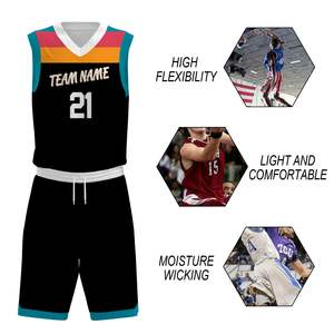 Vêtements de sport d'extérieur en polyester de haute qualité, meilleur design, uniforme de basket-ball personnalisé - Product Image 5