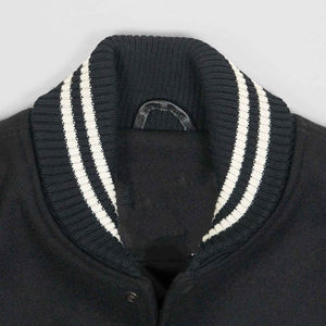 Veste de baseball en laine polaire décontractée de style streetwear avec logo personnalisé brodé, nouvelle marque, service OEM - Product Image 4