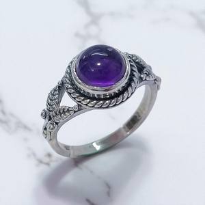 Bague en argent sterling 925 faite à la main avec des bijoux fins en pierres précieuses naturelles pour les mariages et les fêtes vente en gros directe de l'Inde - Product Image 2