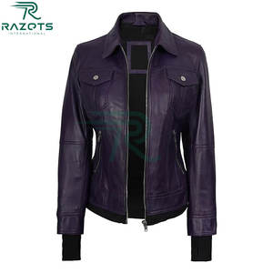 Nouvelle arrivée 2025 Veste en cuir pour femmes Veste en cuir de luxe - Product Image 5