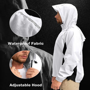 Uso al aire libre Low Moq Hombres Chaqueta de lluvia Etiqueta privada Hombres Chaqueta de lluvia Nuevo diseño Hombres Chaqueta de lluvia - Product Image 4