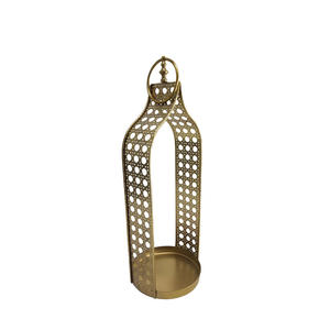Portavelas de Metal de diseño clásico, acabado dorado para el hogar, boda, Navidad, iluminación de mesa, decoración hecha a mano a granel - Product Image 6