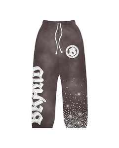 Chándal con capucha con apliques de diamantes de imitación de calidad superior con cremallera de gran tamaño francés Terry Drop Shoulder Vintage lavado con ácido desgastado - Product Image 4