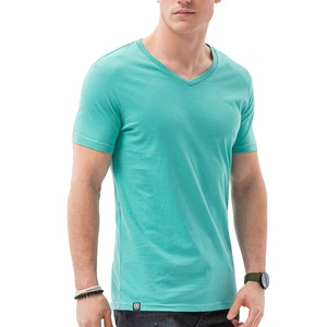Manufacturer's Hot Sale Custom Men's Half Sleeve 100% Cotton Knitted Fabric Formal T-Shirt - Product Image 1