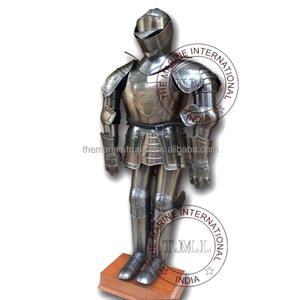 Costume complet d'armure de chevalier médiéval à collectionner avec présentoir Costume de guerrier d'Halloween portable de taille adulte - Product Image 2