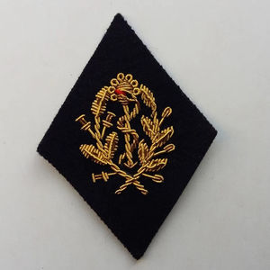 2025 fait à la main Bullion fil Badges mode broderie à la main or argent Bullion fil Badges sergé tissu crête Patch - Product Image 2