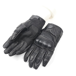 Vente directe d'usine Logo personnalisé Gants de course Nouveau design Gants de moto en cuir à bas prix Gants d'équitation de moto de couleur noire - Product Image 3