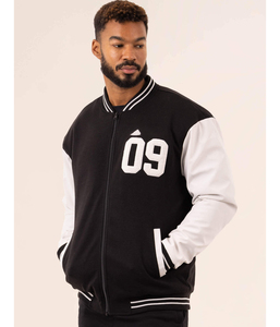 แจ็กเก็ตสไตล์ตัวแทนมหาวิทยาลัยของผู้ชายคอลเลกชั่นใหม่สไตล์ไฮสตรีทพร้อมดีไซน์ลายตัวอักษรคอตั้งสำหรับฤดูหนาว - Product Image 3