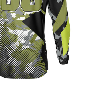 Camiseta de motocross de secado rápido 100% poliéster manga larga sublimación camiseta de motocross - Product Image 4