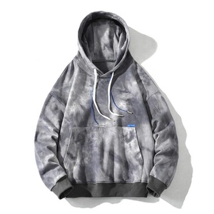 100% coton français éponge fermeture éclair à capuche pull ample vêtements de sport avec Logo brodé bouffée impression lavé sweat-shirt d'entraînement - Product Image 3