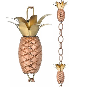 Cadena de lluvia de hierro decorativa con forma de mosca de botella Vintage, extensión de bajante de Metal para decoración del hogar única para canalones - Product Image 4