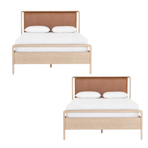 Juego de cama de muebles de dormitorio de madera de teca Cama de madera para muebles modernos para el hogar - Product Image 2