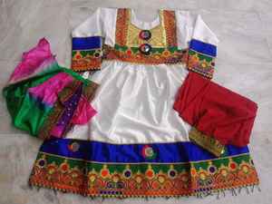 Vestidos de Fiesta Afganos Pakistaníes para Niños, Recién Llegados, con Bordado Pesado, Estilo Bohemio Vintage, con Botones de Encaje y Estampado Floral - Product Image 4