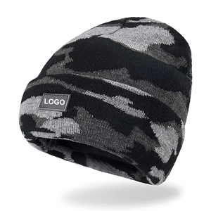 Most Selling Winter Warm Custom Logo Plain Digital Jacquard Beanie <b>Caps</b> Breathable Fashionable Unisex Adult 100% Acrylic Sports - Product Image 4