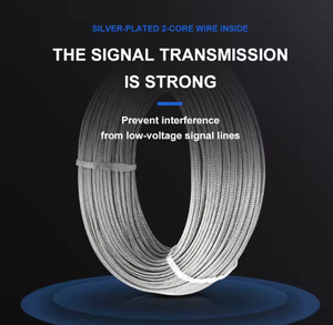 Câble de compensation thermocouple blindé de type K industriel 100M à 2 conducteurs - Product Image 3