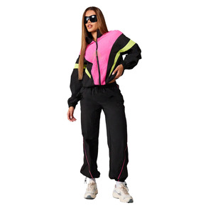 Chándal Cortavientos con Capucha de Color Sólido para Mujer, 100% Poliéster, Secado Rápido, Transpirable, Reversible y Personalizable - Product Image 1